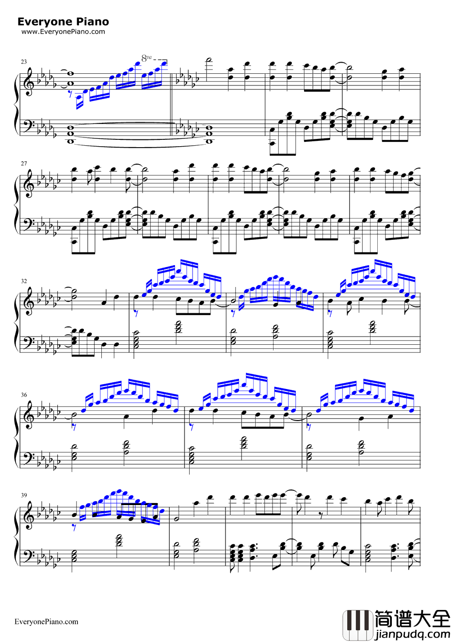 灼け落ちない翼钢琴谱_多田葵_CharlotteED