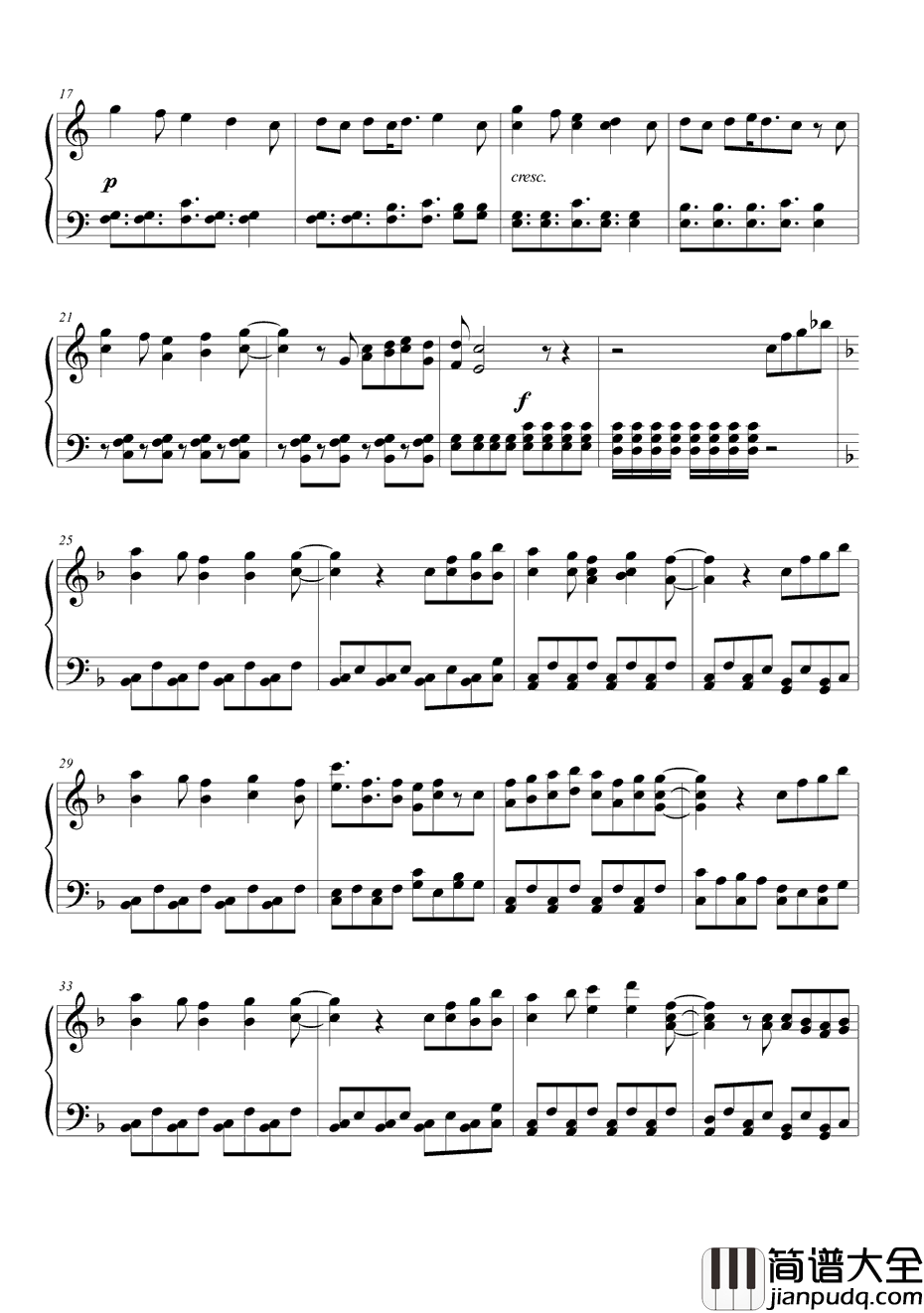 Territory钢琴谱_荒川美穂&生田善子&山根希美_百合熊风暴ED