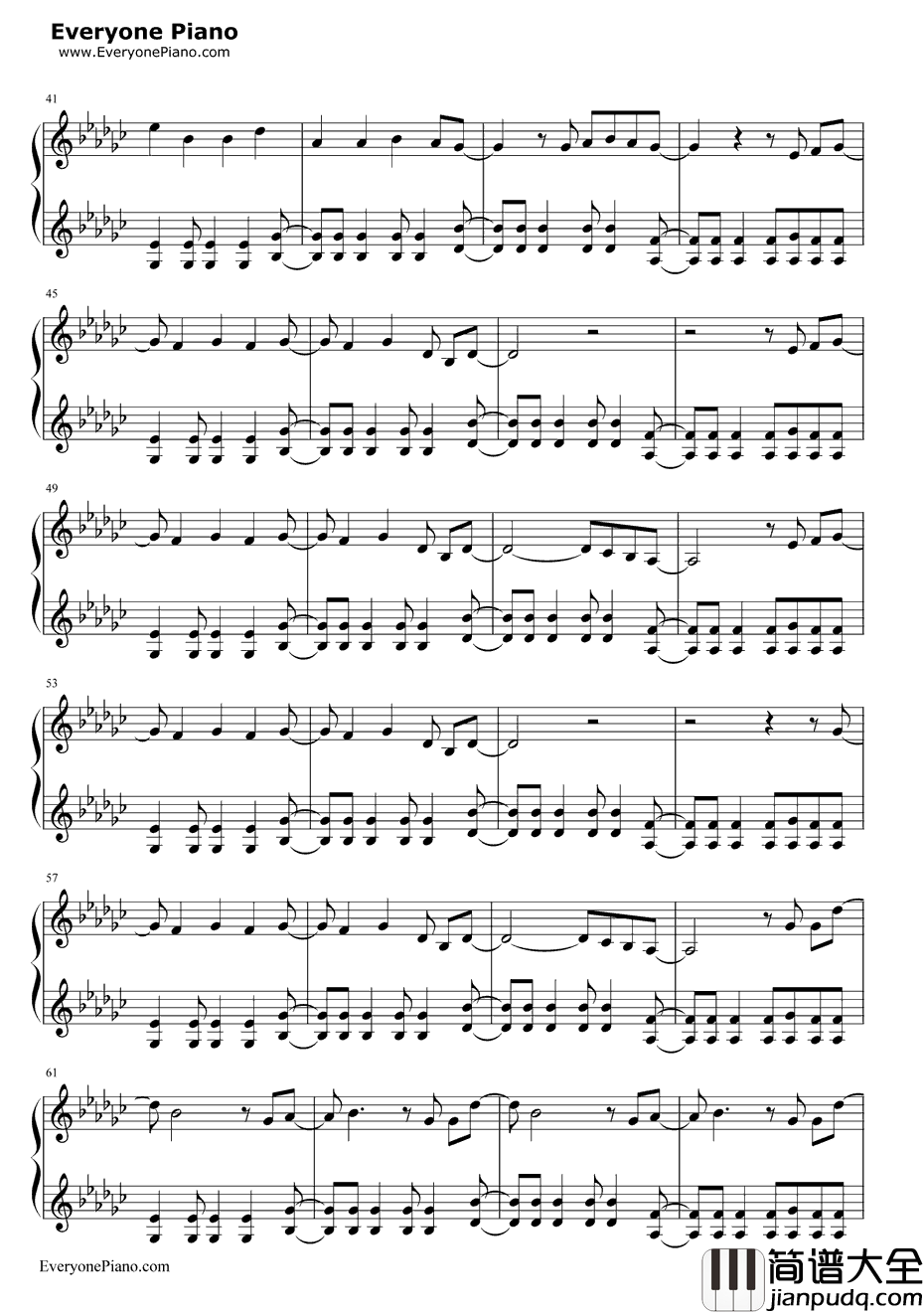 FireNGold钢琴谱_BeaMiller