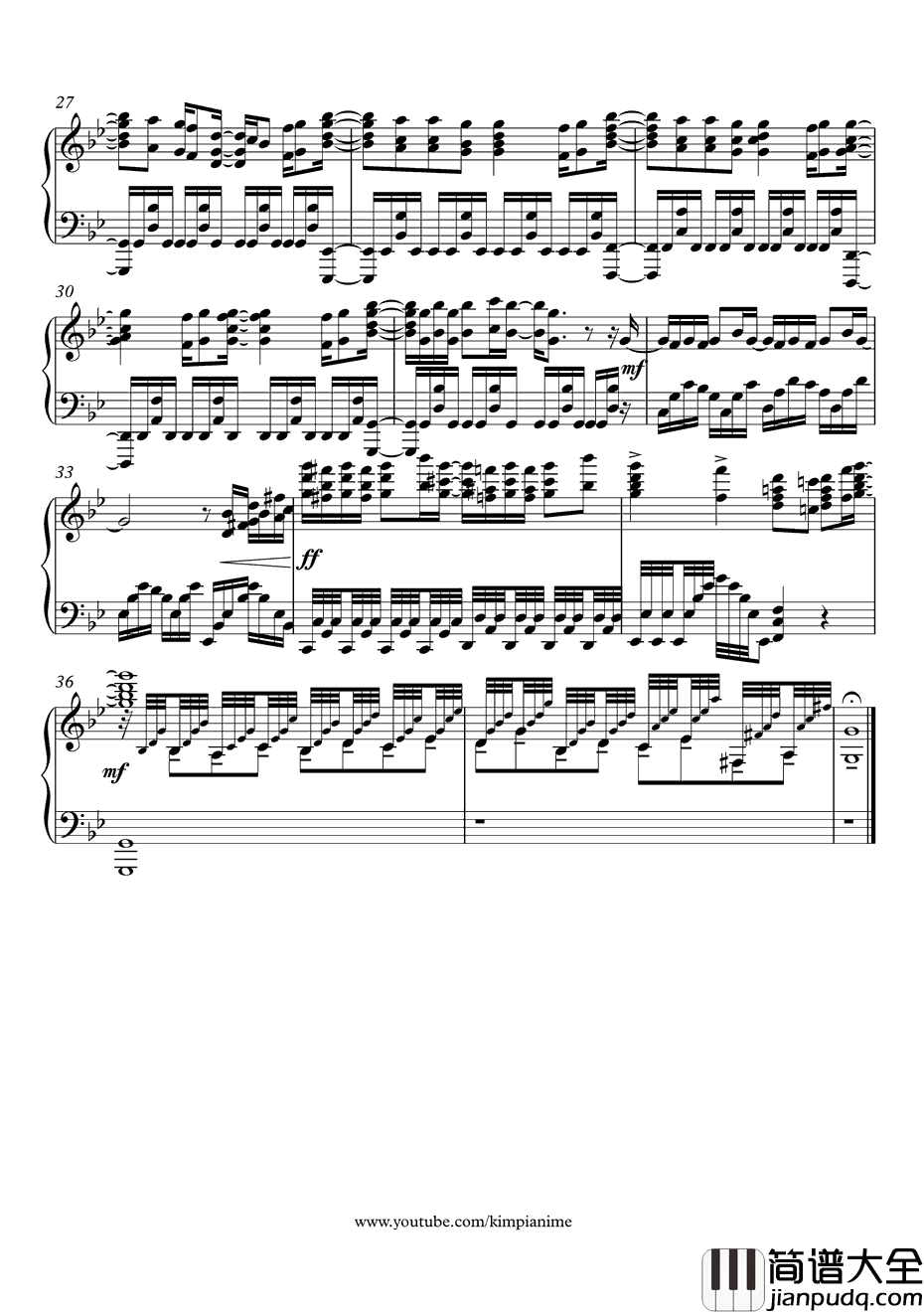 Clattanoia钢琴谱_OxT(大石昌良×Tom_Hck)_OverlordOP