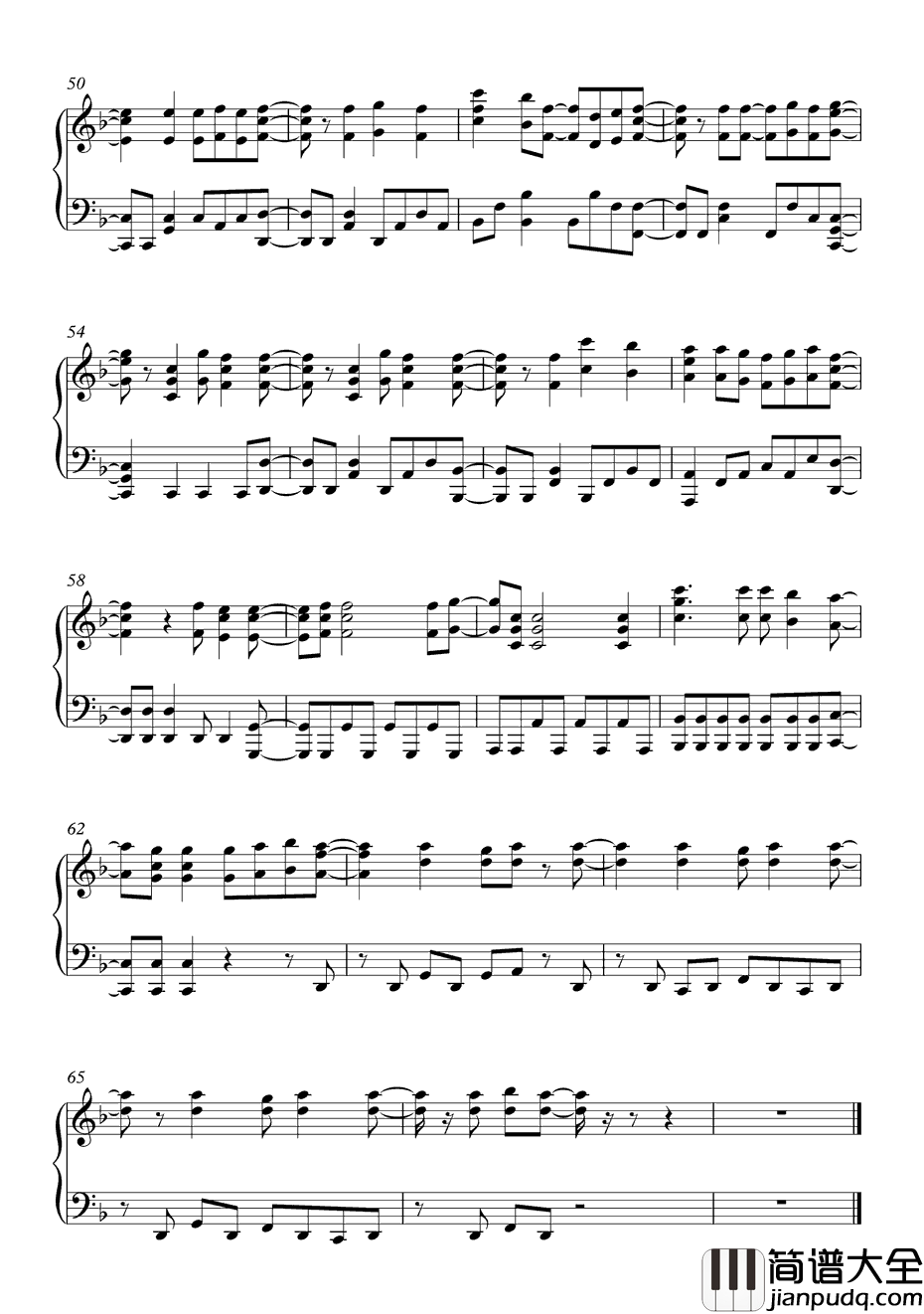 NEVER钢琴谱_小林竜之&铃木このみ_ENDTALE_妖精的尾巴OP20