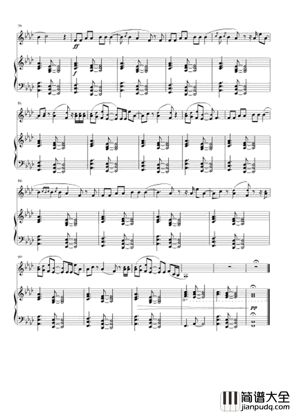 Hello钢琴谱_Adele_三声部_Adele