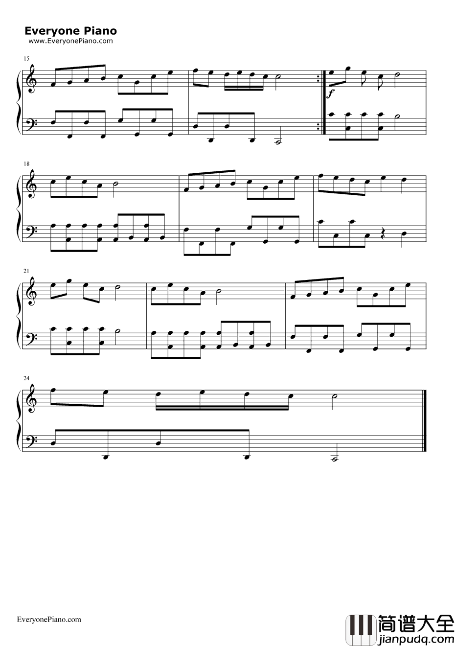 家有儿女插曲钢琴谱_家有儿女