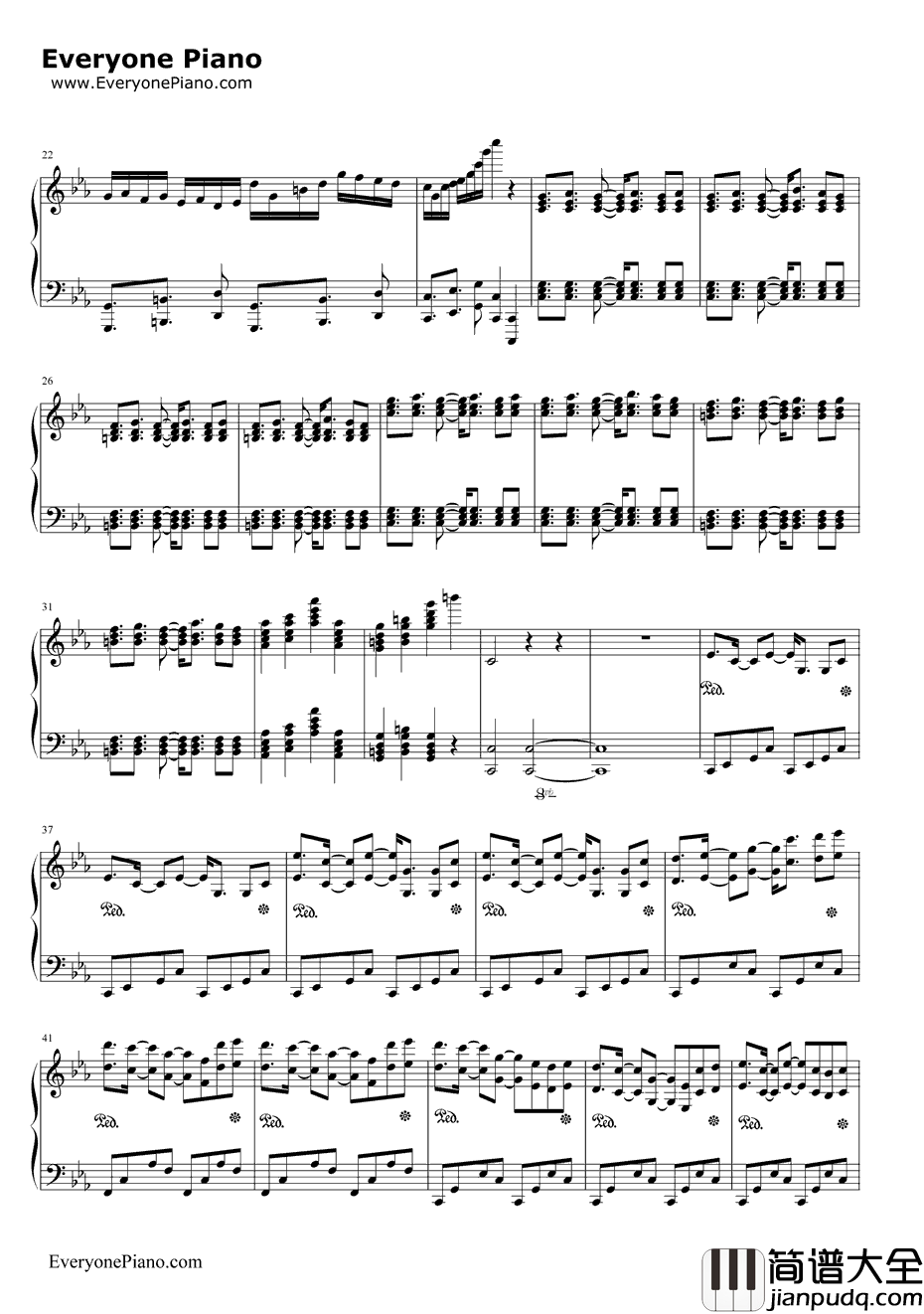 古巴钢琴谱_马克西姆_Cubana