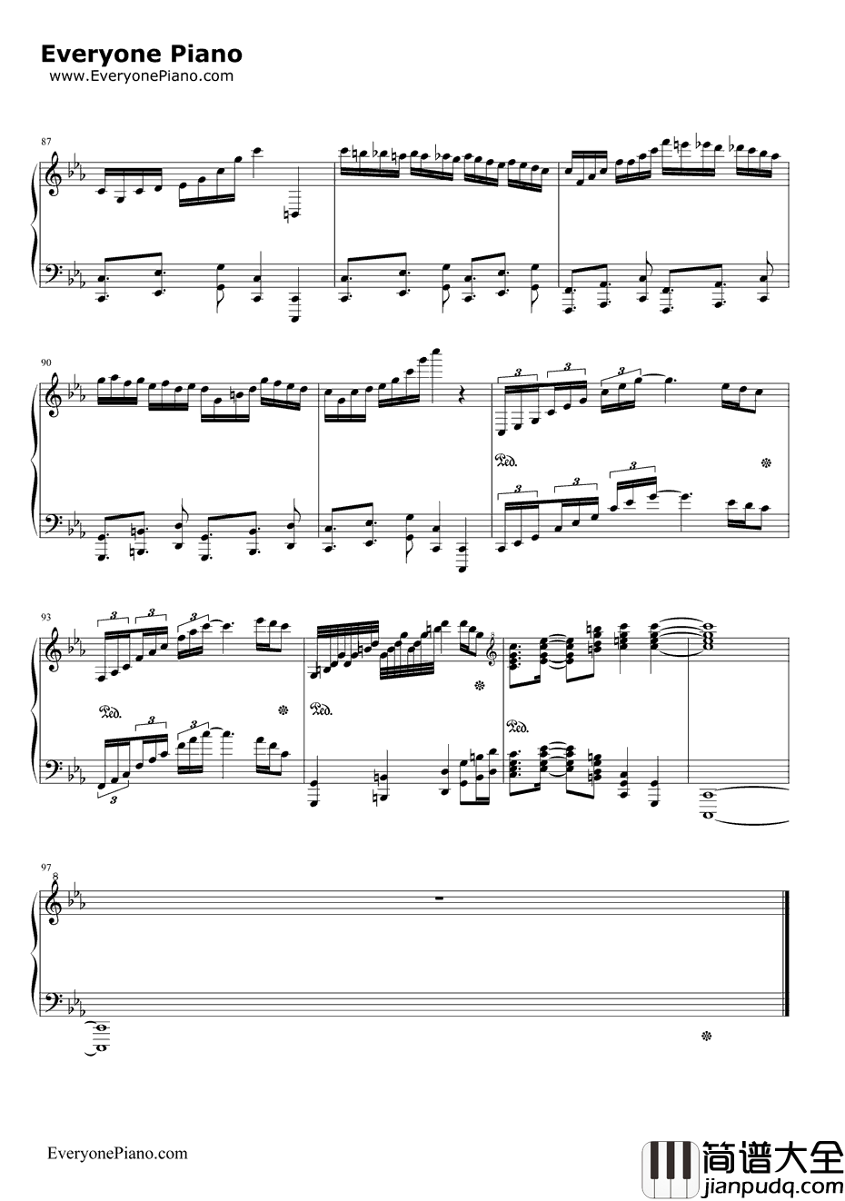 古巴钢琴谱_马克西姆_Cubana