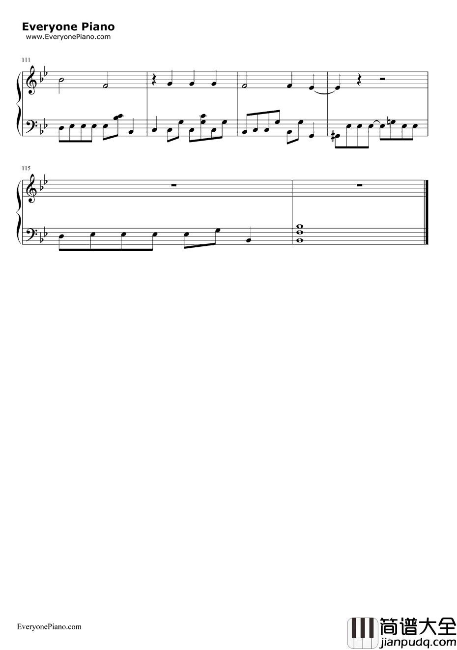 Heartbeats钢琴谱_JoseGonzalez