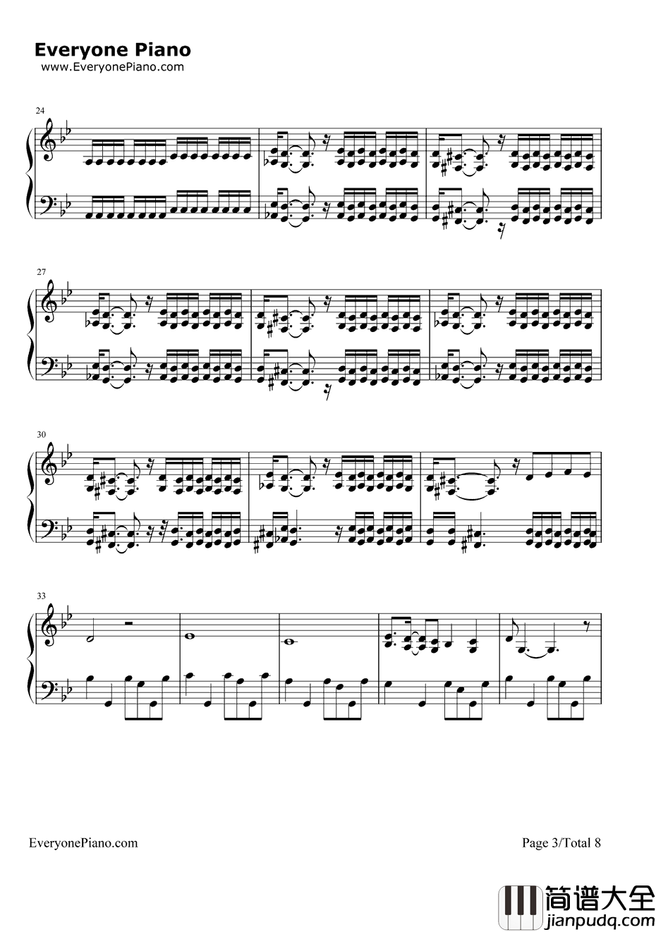 ChopSuey钢琴谱_SystemofaDown