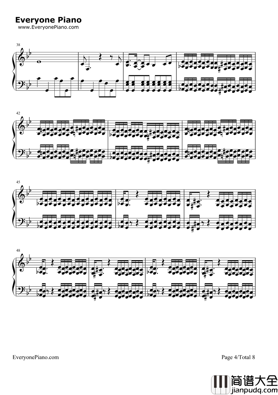 ChopSuey钢琴谱_SystemofaDown