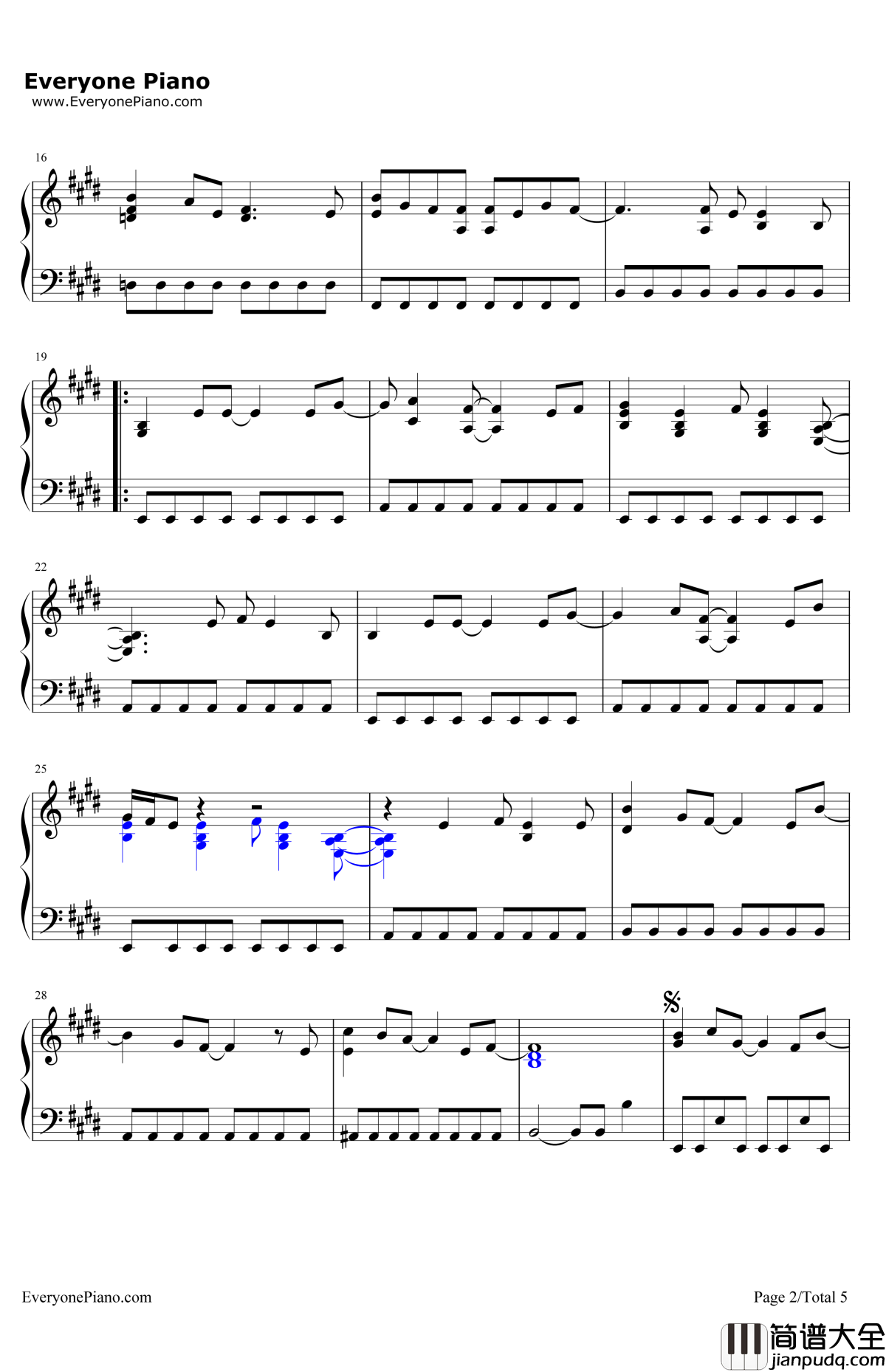 FallingOverMe钢琴谱_DemiLovato