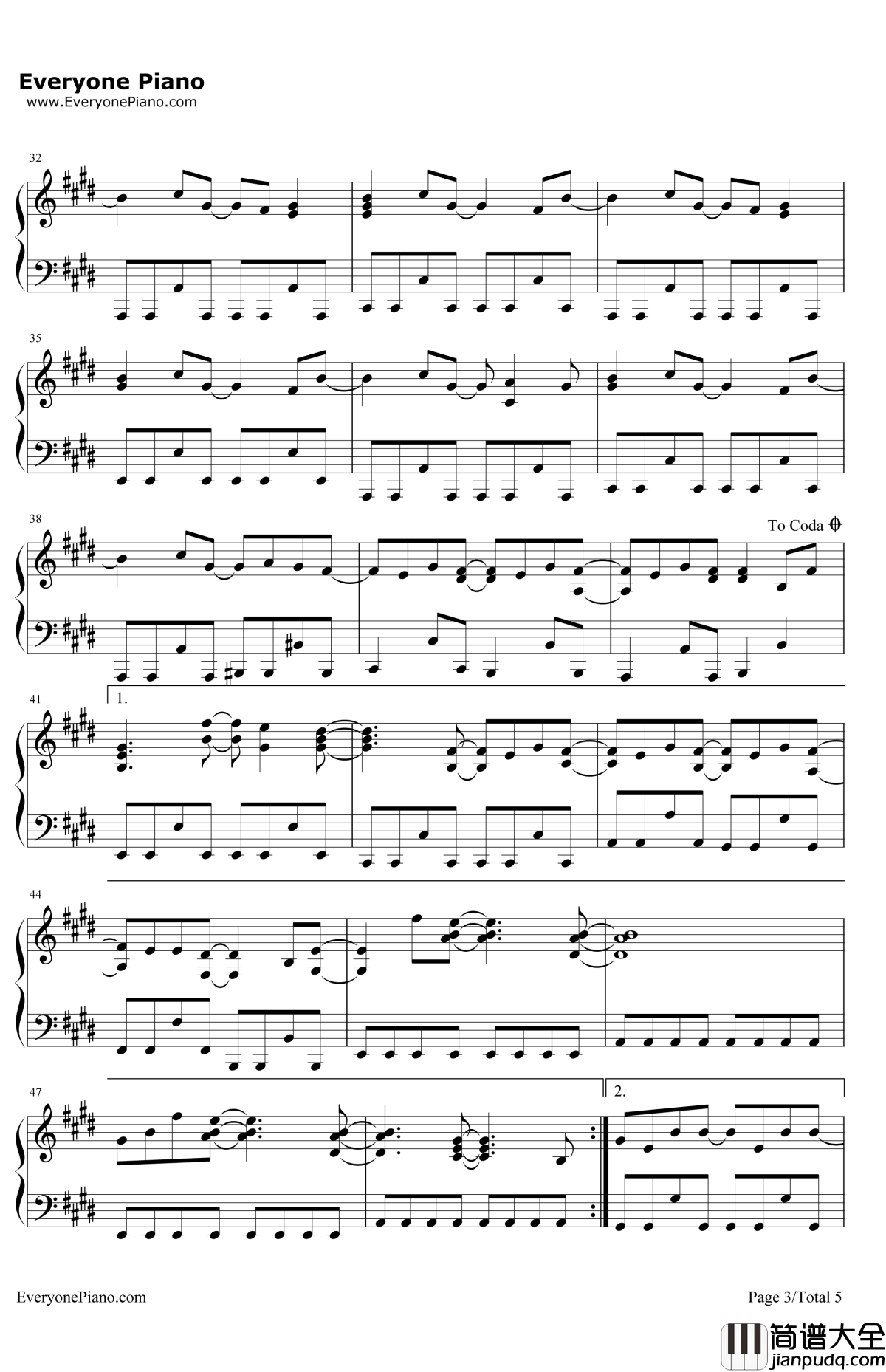 FallingOverMe钢琴谱_DemiLovato