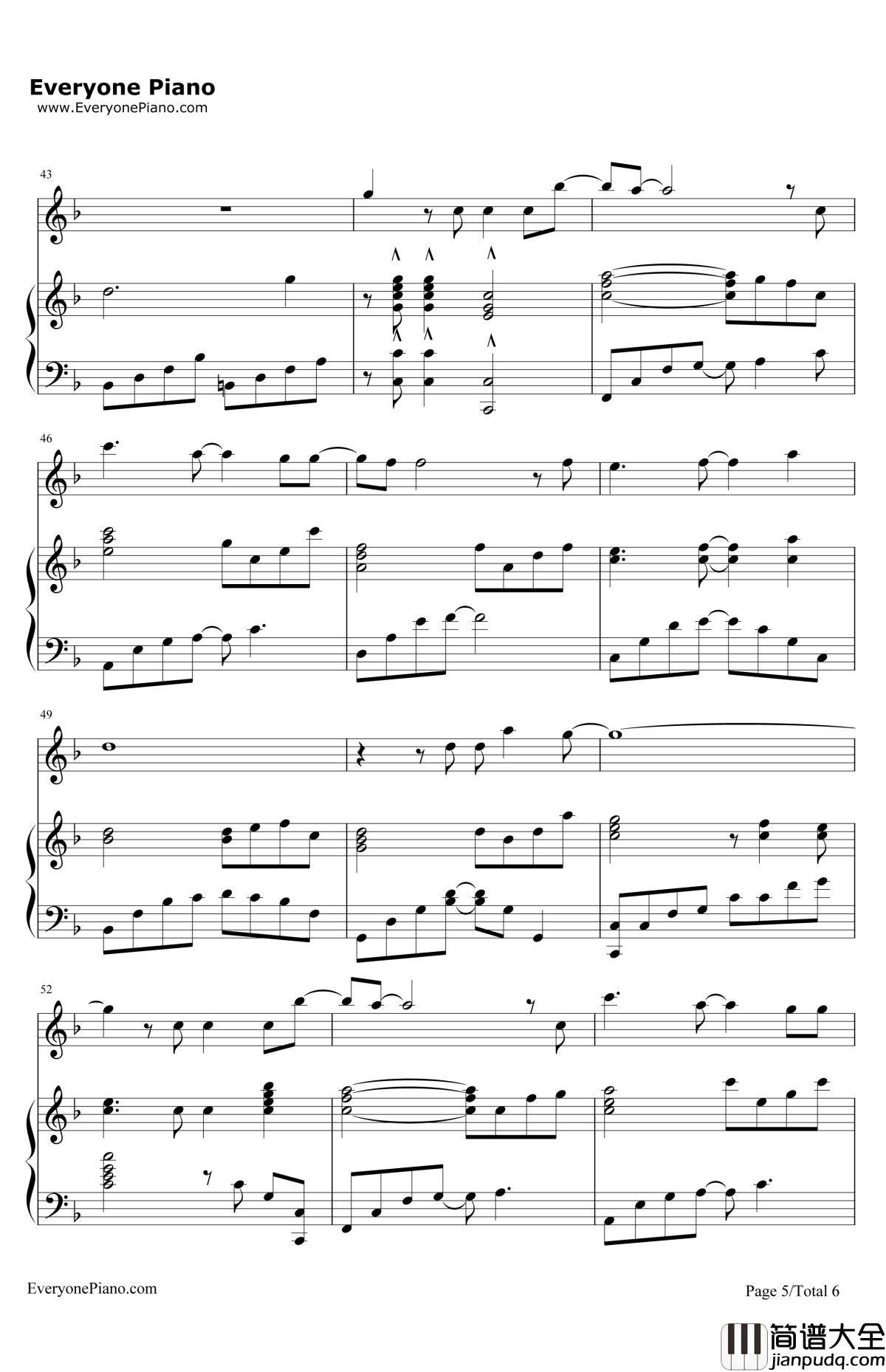 氧气钢琴谱_范晓萱