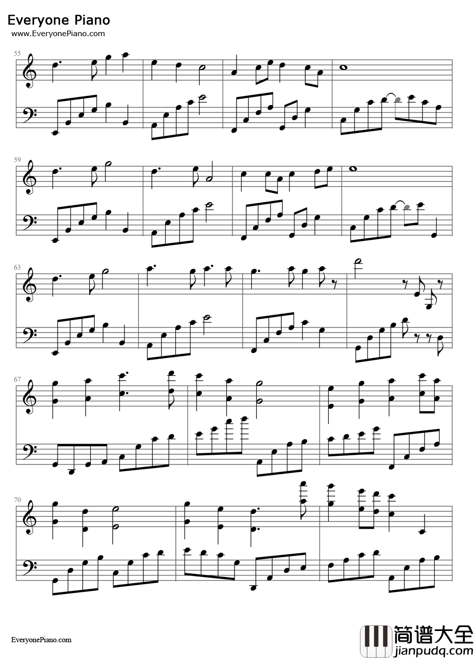 心愿(仙剑5)钢琴谱_陈依婷