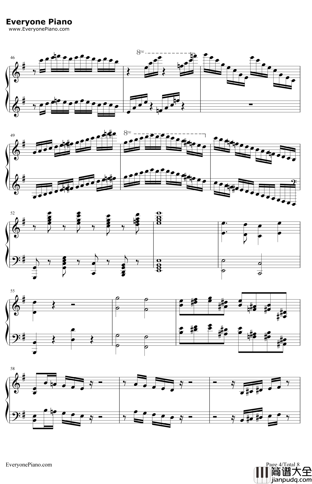 吉普赛女郎钢琴谱_马克西姆_TheGypsyMaid