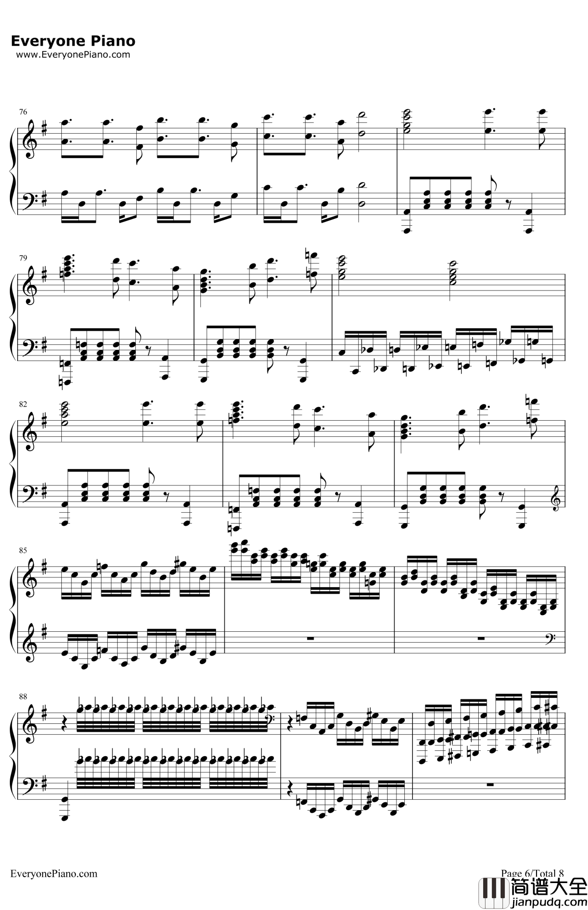 吉普赛女郎钢琴谱_马克西姆_TheGypsyMaid