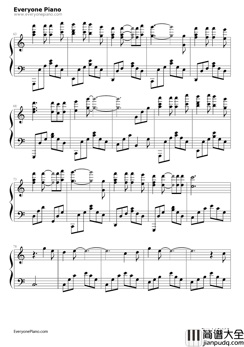 当你老了钢琴谱_莫文蔚