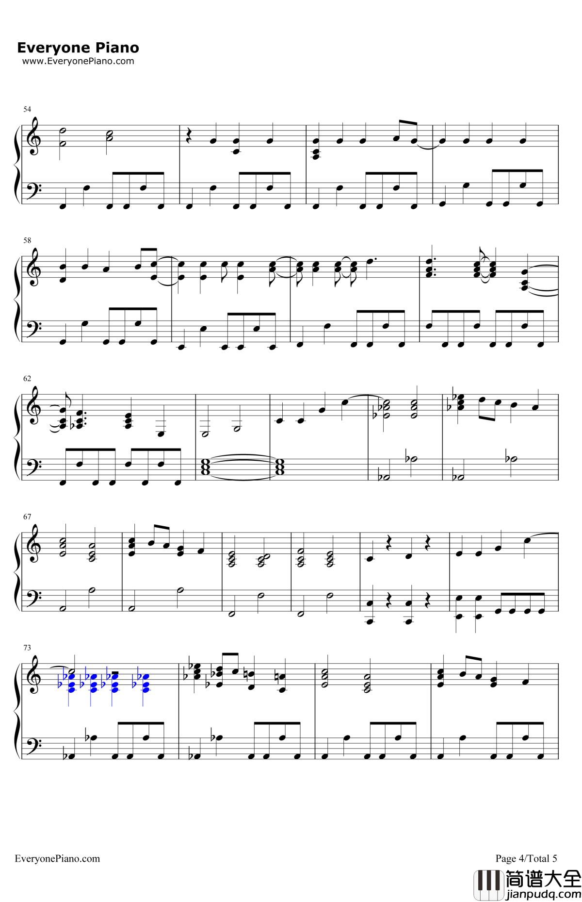 Quiet钢琴谱_DemiLovato