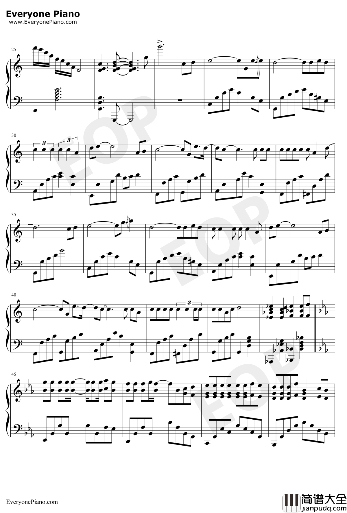 北京东路的日子钢琴谱_汪源