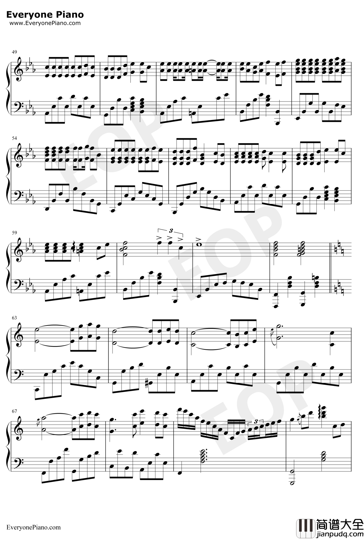 北京东路的日子钢琴谱_汪源