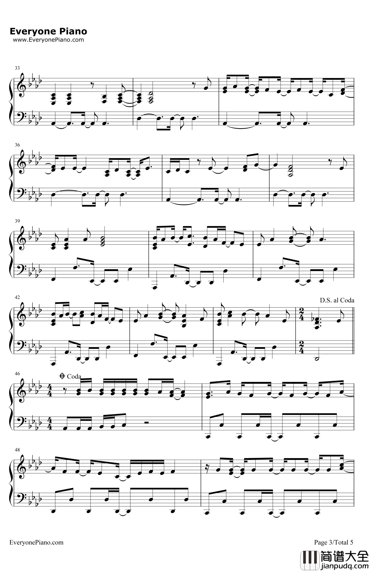 EverythingYou'reNot钢琴谱_DemiLovato