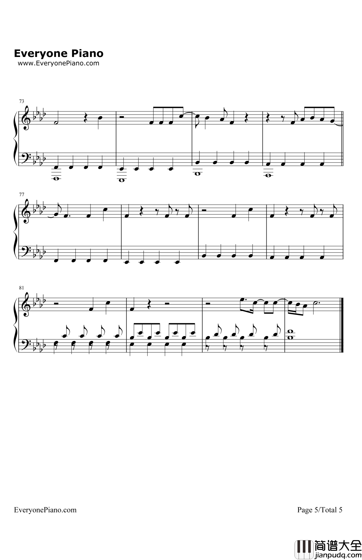 StarryEyed钢琴谱_EllieGoulding_海扁王插曲