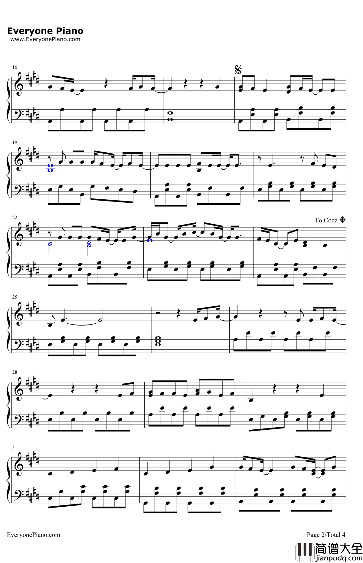 CatchMe钢琴谱_DemiLovato