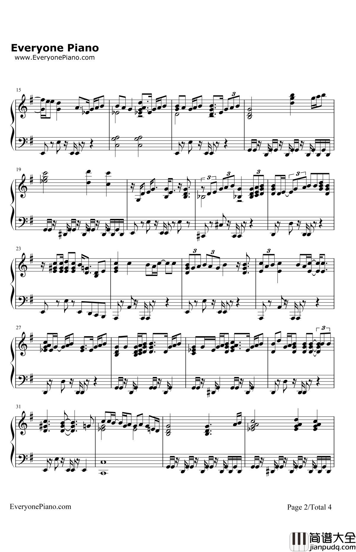 IfIWasYourWoman/WalkOnBy钢琴谱_AliciaKeys