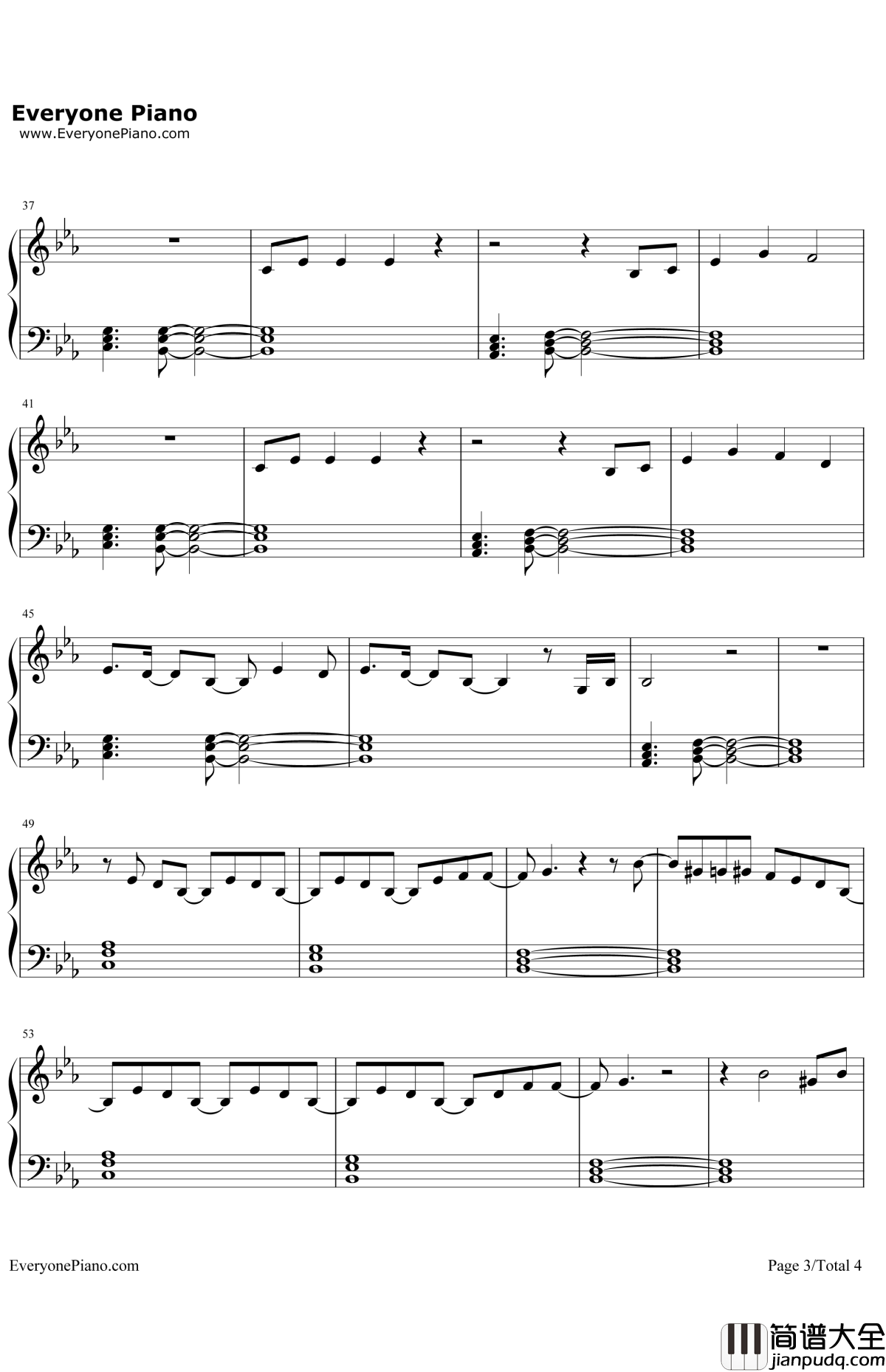 BodyTalk钢琴谱_Foxes