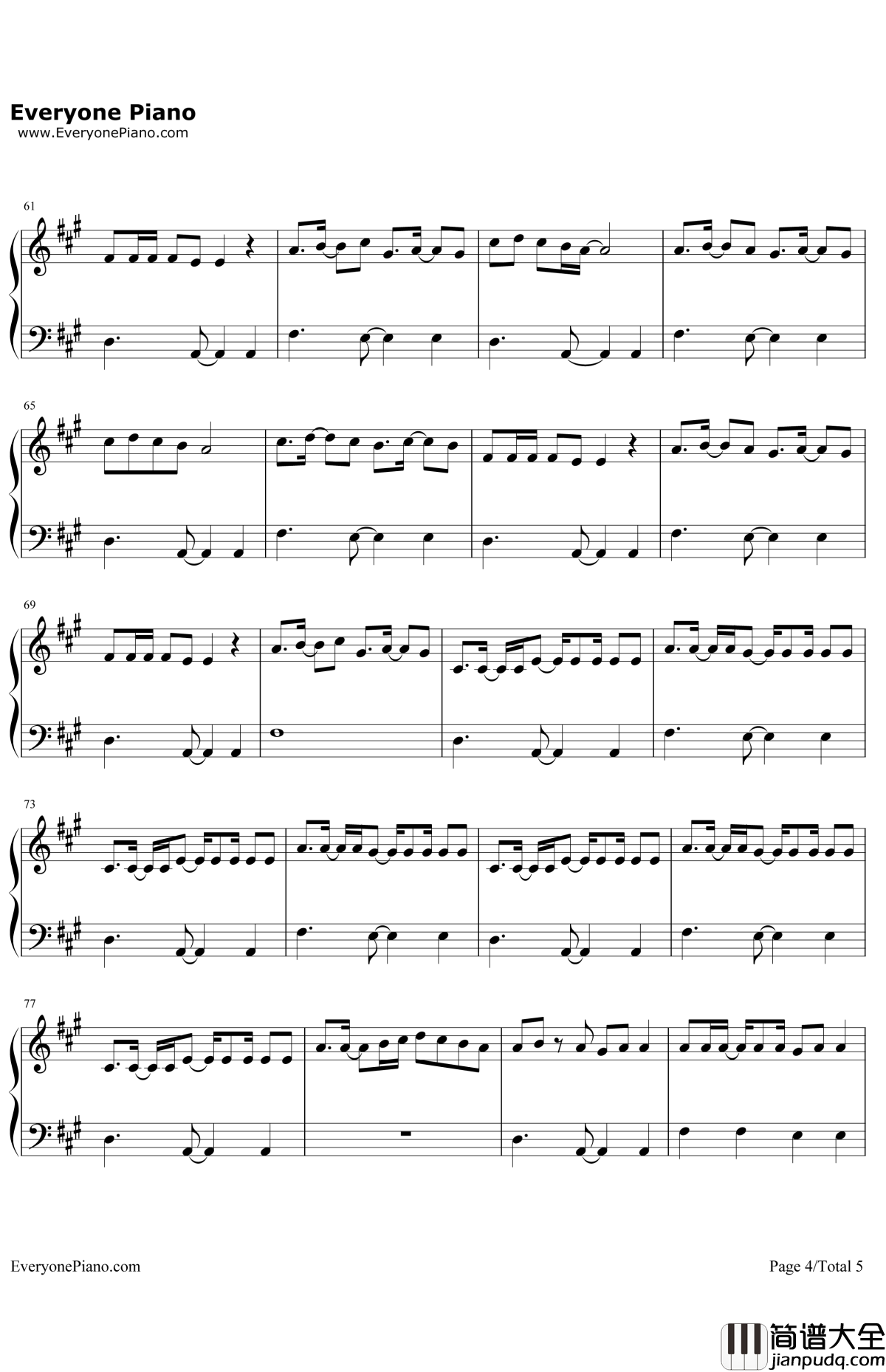 FastCar钢琴谱_JonasBlue