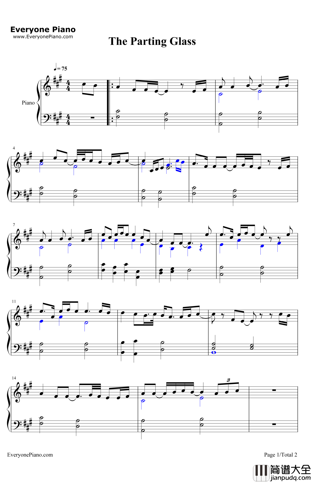 ThePartingGlass钢琴谱_ShawnMendes