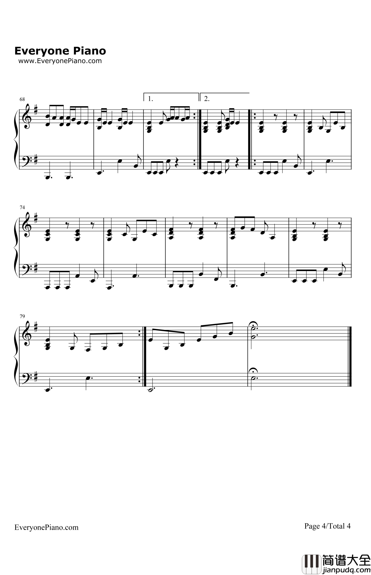 WhenYouReallyLoveSomeone钢琴谱_AliciaKeys