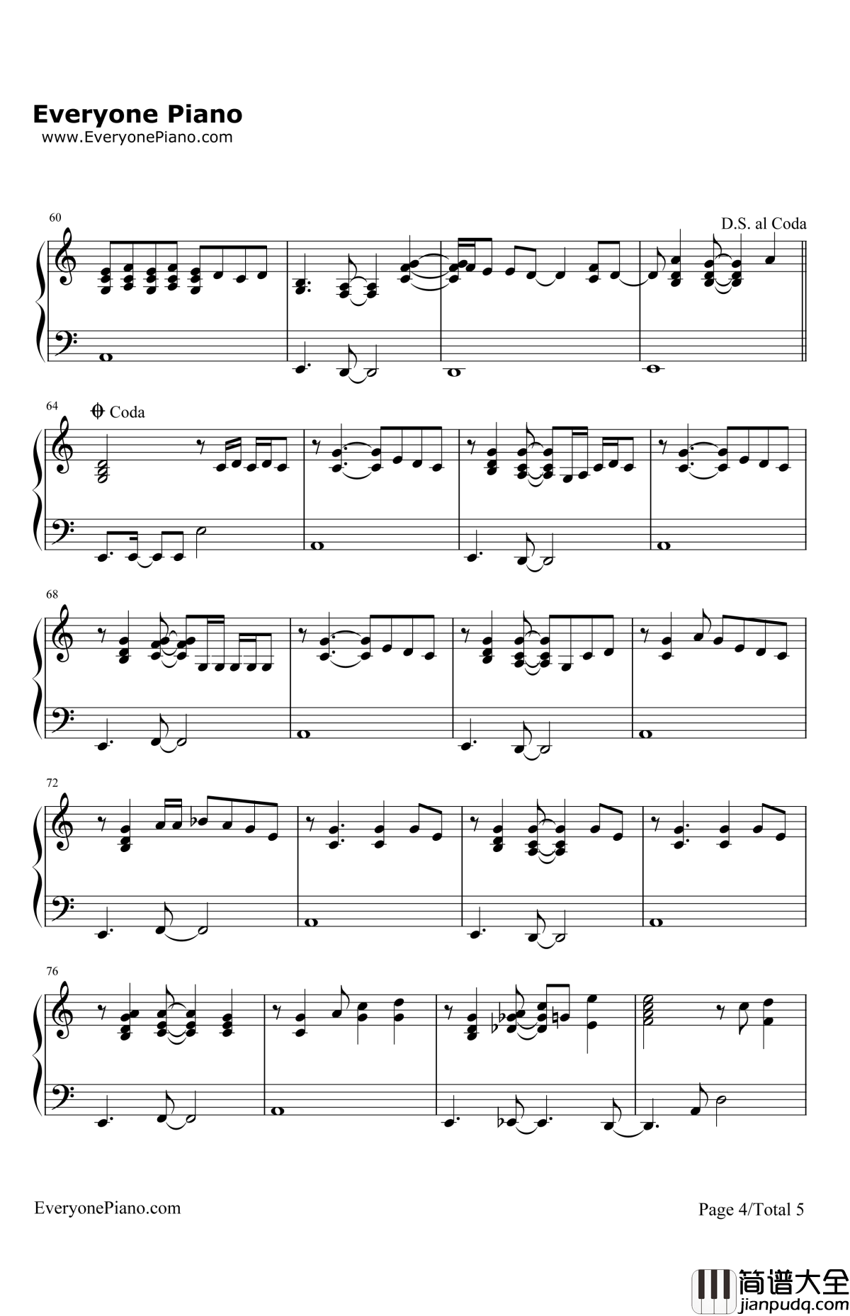 Diary钢琴谱_AliciaKeys