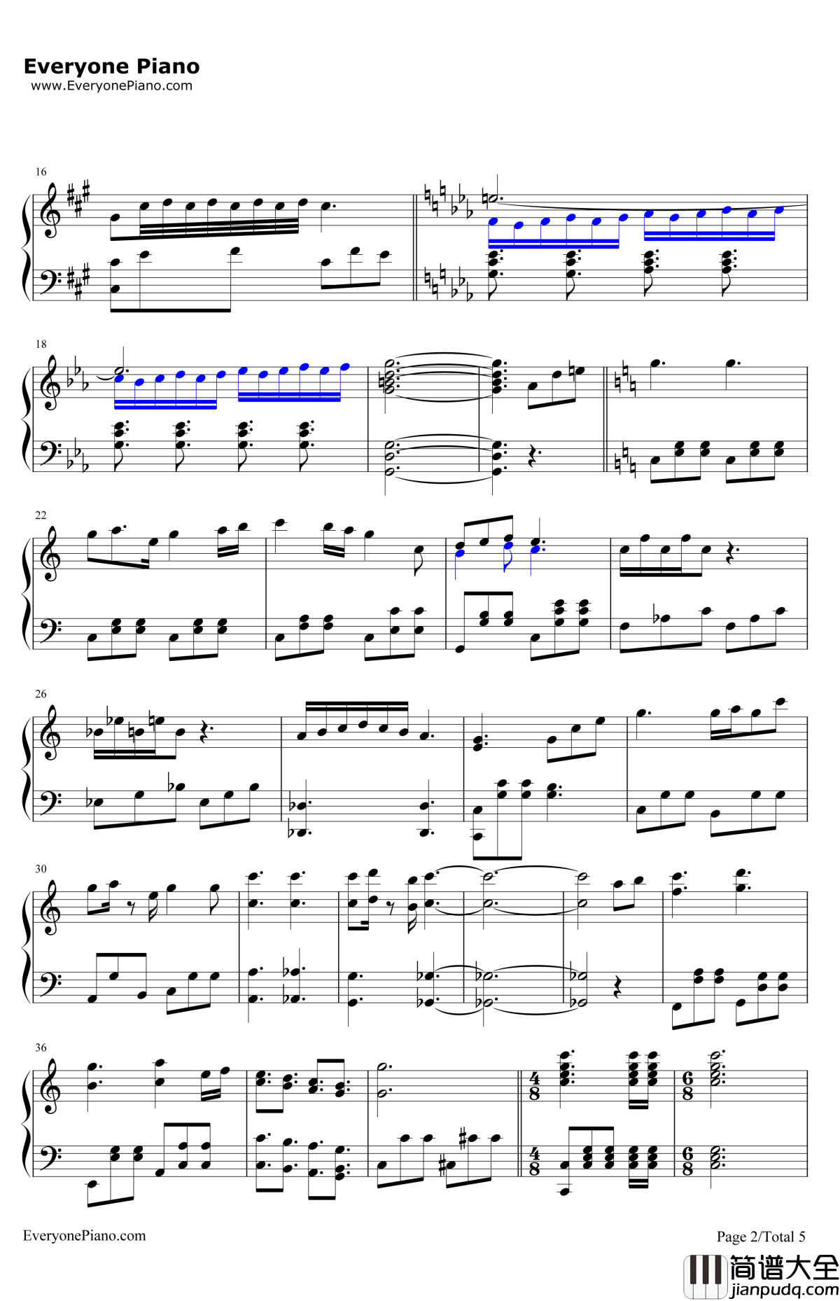 君のスカート丈に首ったけ钢琴谱_川田瑠夏_请问您今天要来点兔子吗