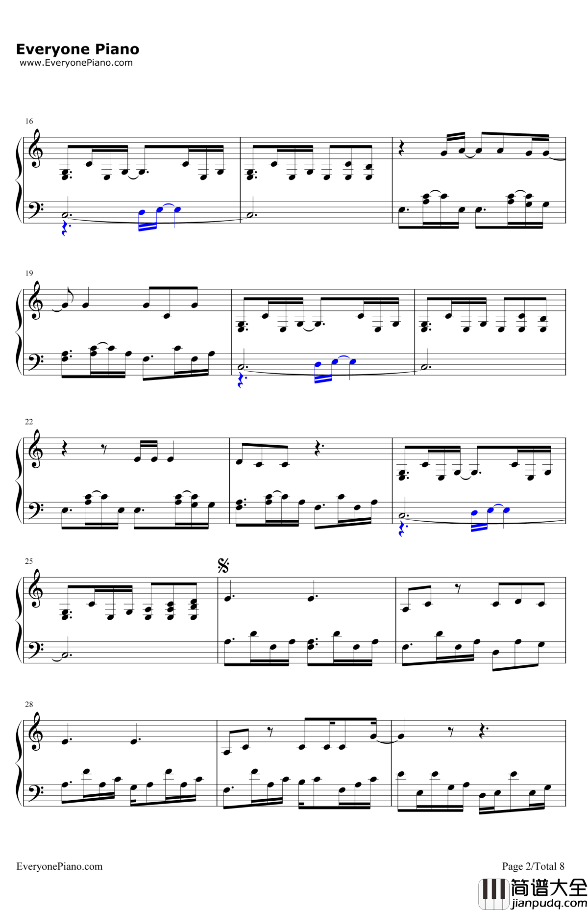 GiveMeLove钢琴谱_ShawnMendes