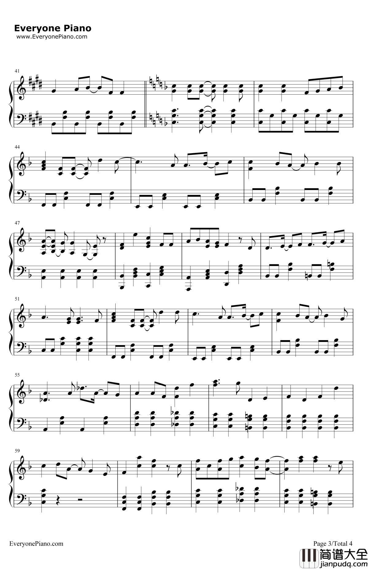 纯真Always钢琴谱_田所梓_无彩限的怪灵世界ED