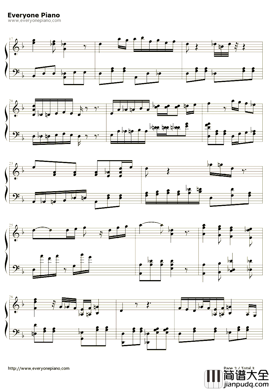 卡拉赞钢琴谱_魔兽世界