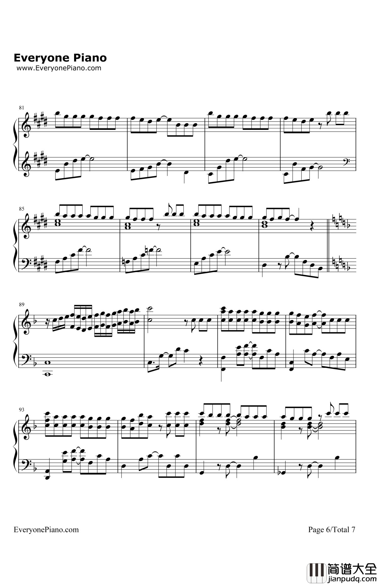 今、話したい誰かがいる钢琴谱_乃木坂46