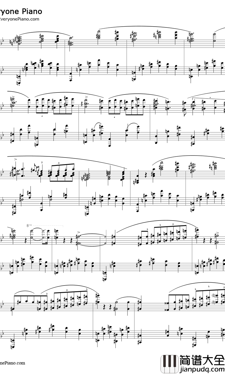 G小调第一叙事曲钢琴谱_肖邦