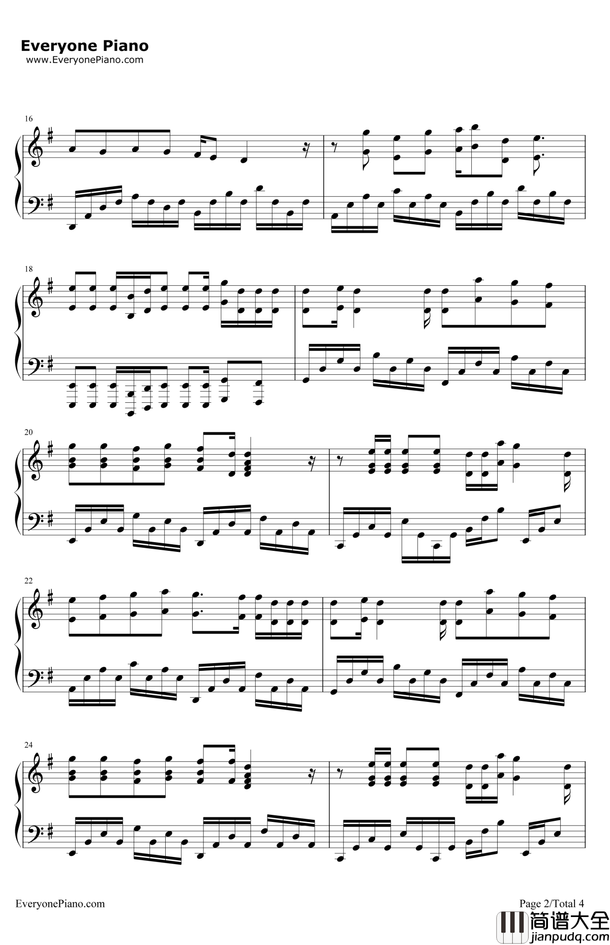 恋のミクル伝説钢琴谱_后藤邑子_凉宫春日的忧郁OP