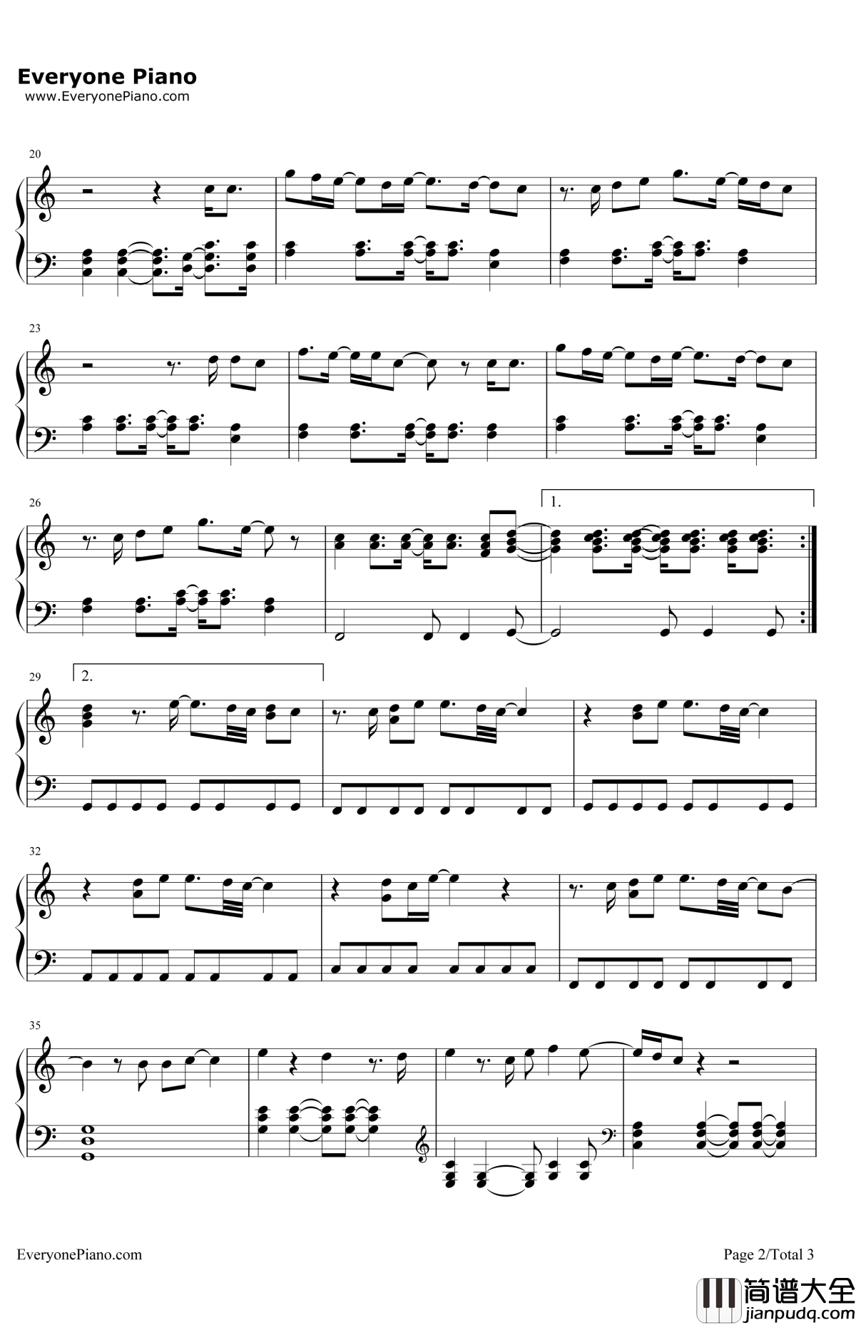 This钢琴谱_EdSheeran