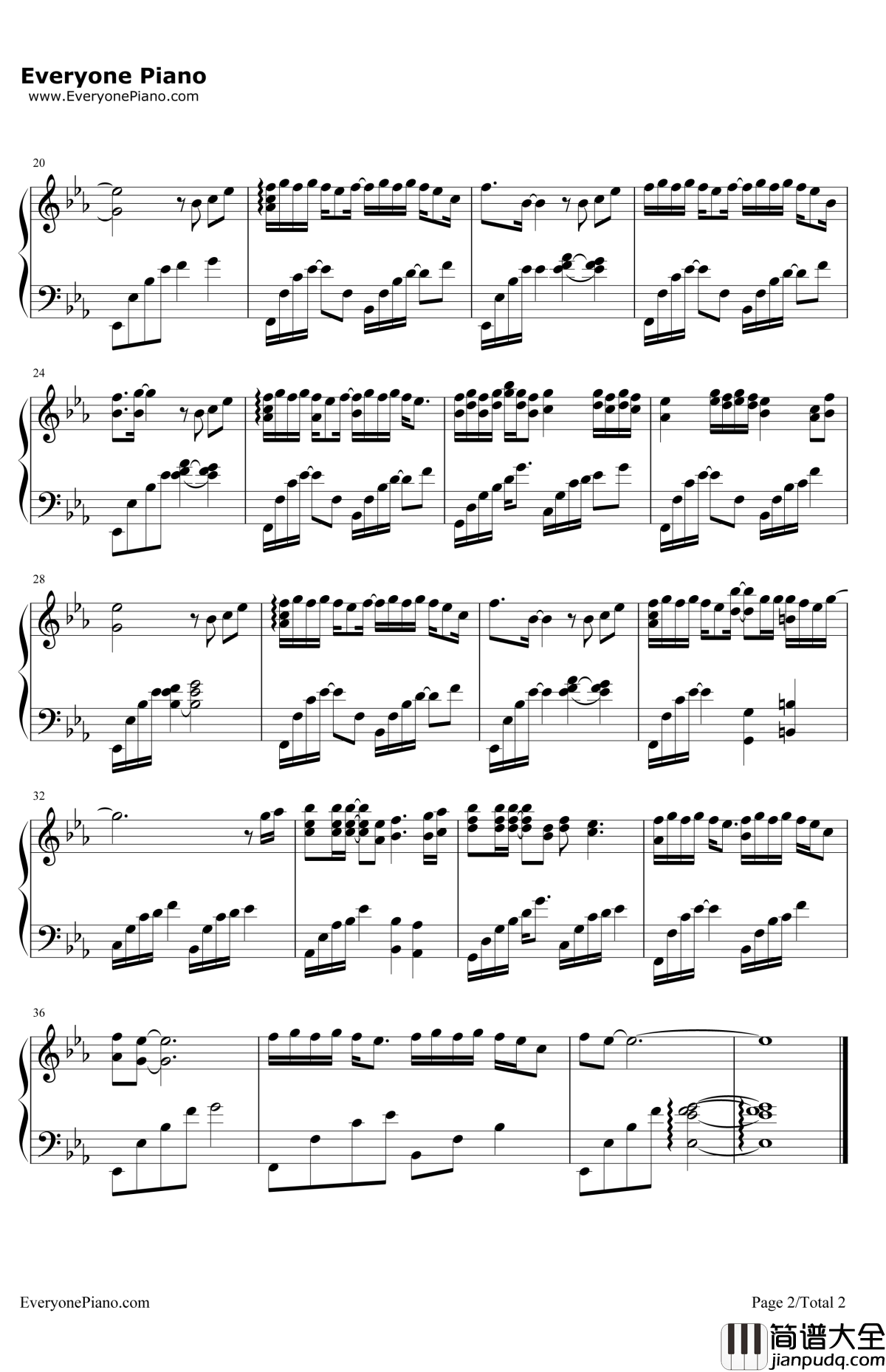 暖春钢琴谱_暖春_牛奶咖啡