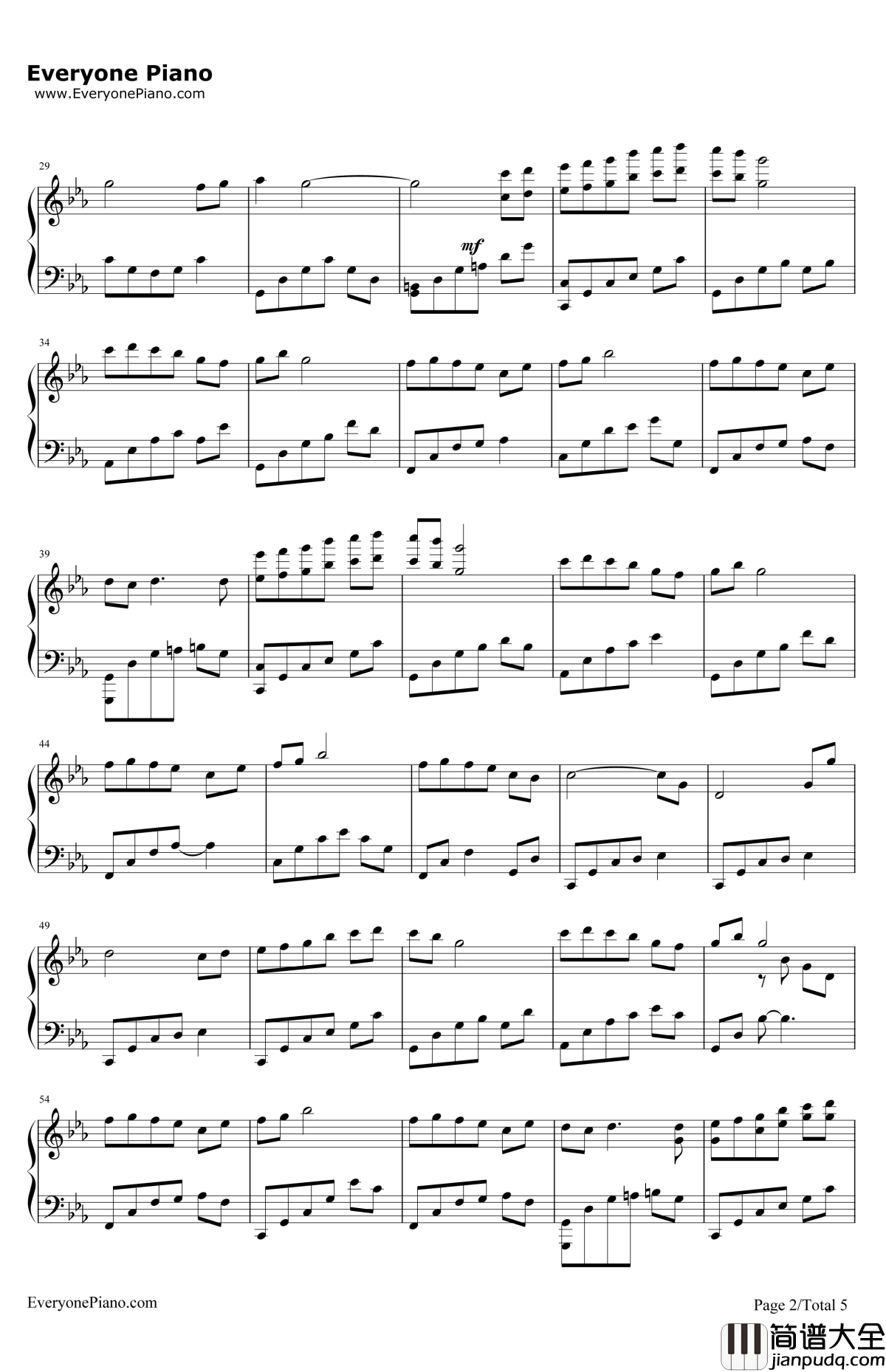 小小钢琴谱_小小_容祖儿