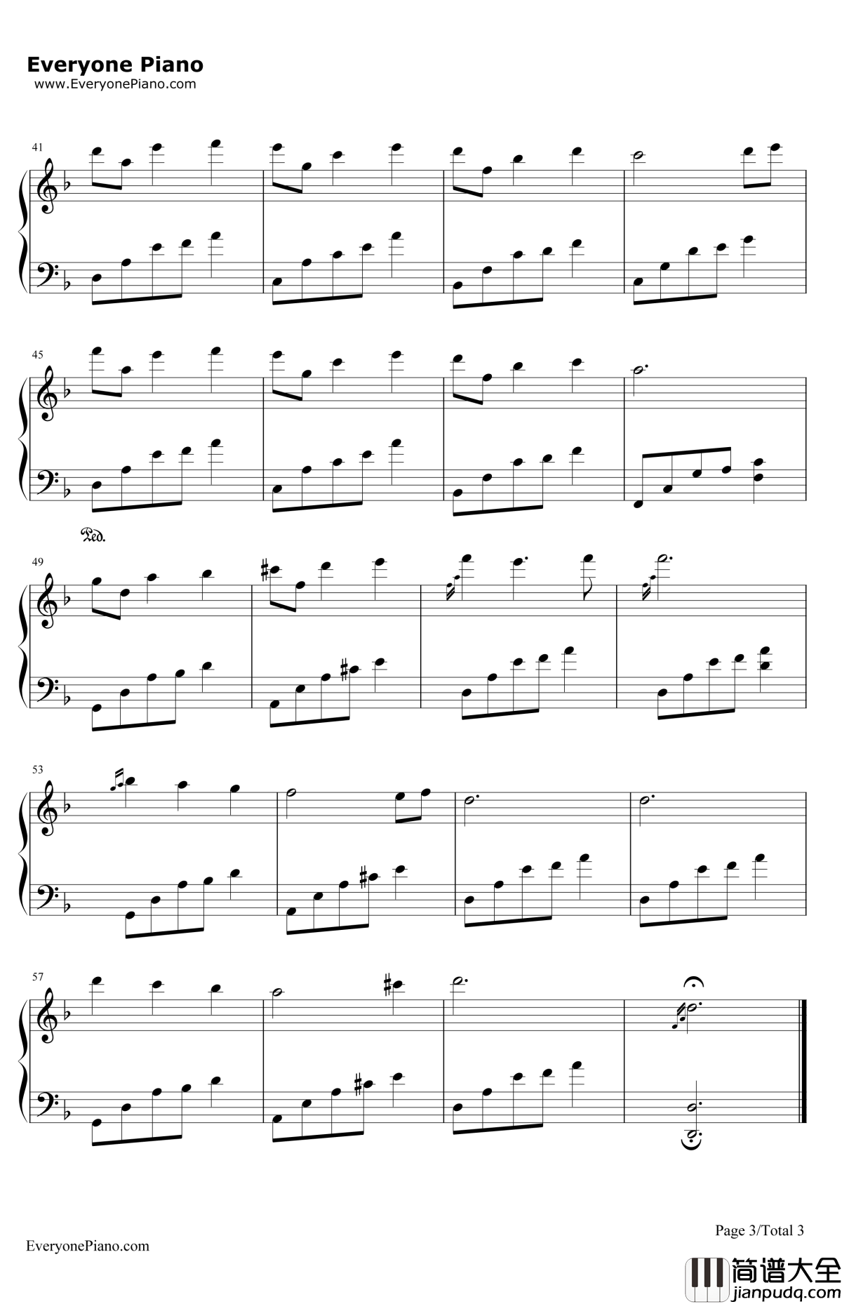 夜的钢琴曲2钢琴谱_石进_夜的钢琴曲2