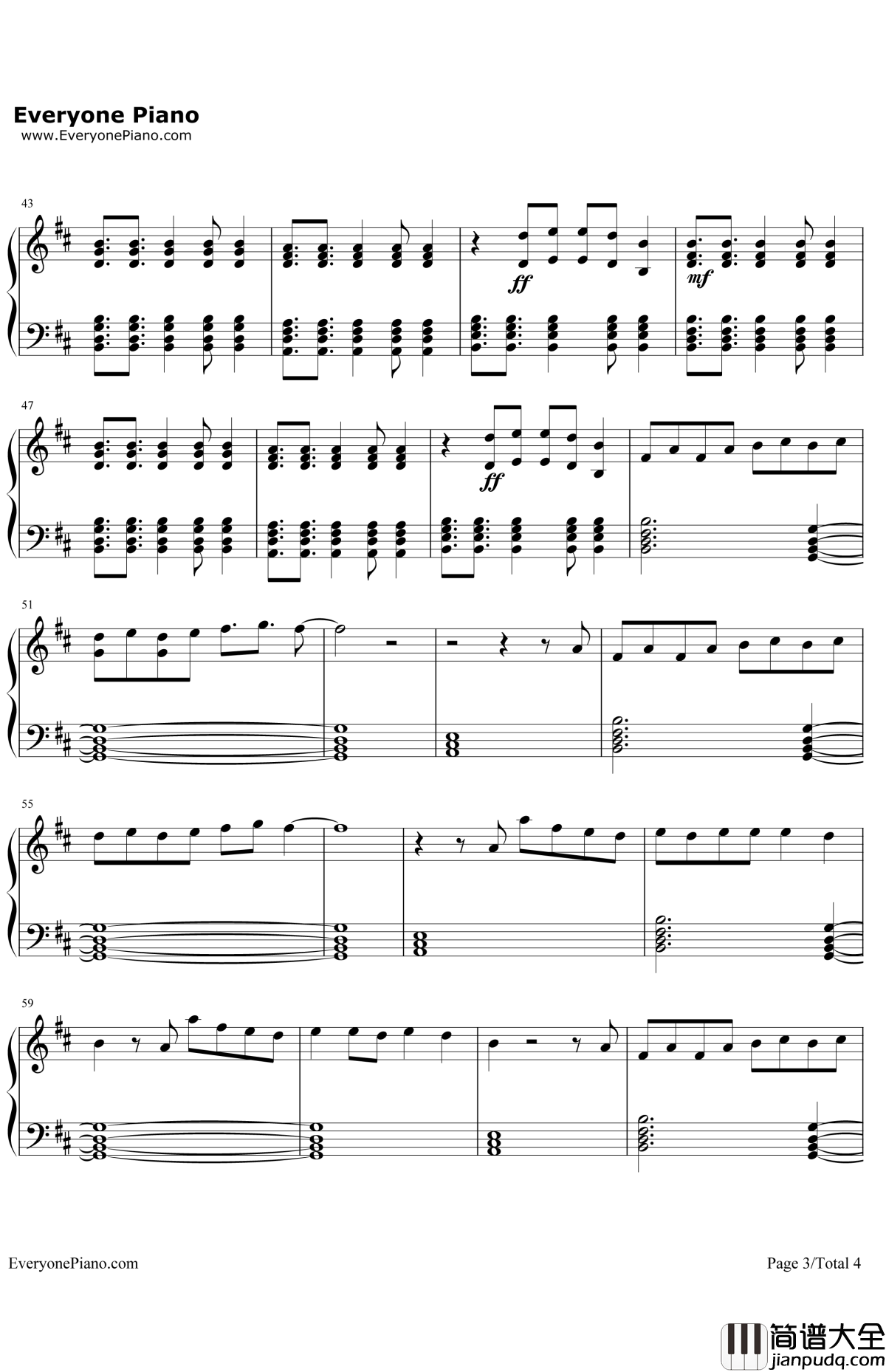 NeverForgetYou钢琴谱_ZaraLarsson&MNEK