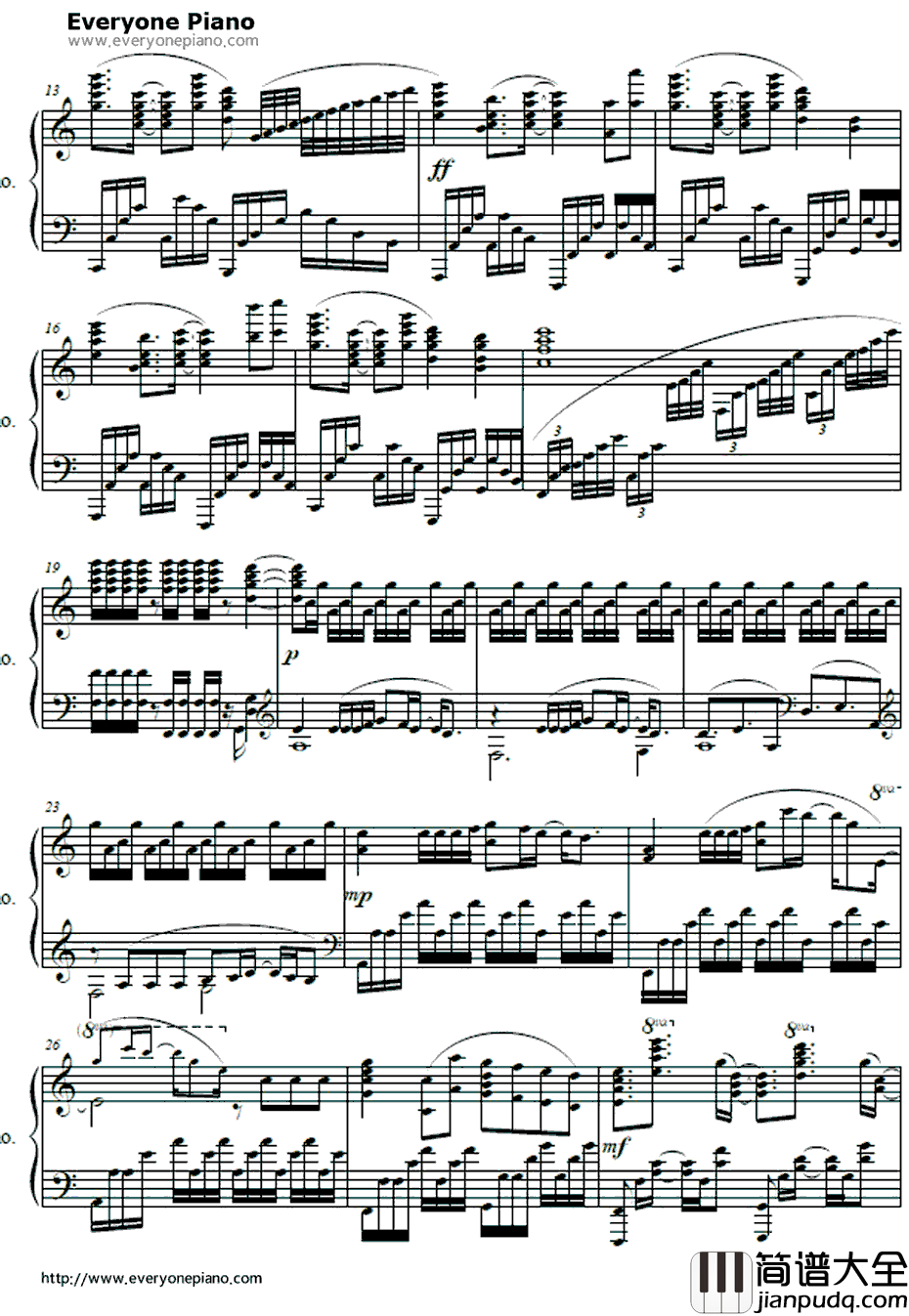 Trustinyou钢琴谱_sweetARMS_约会大作战ⅡOP