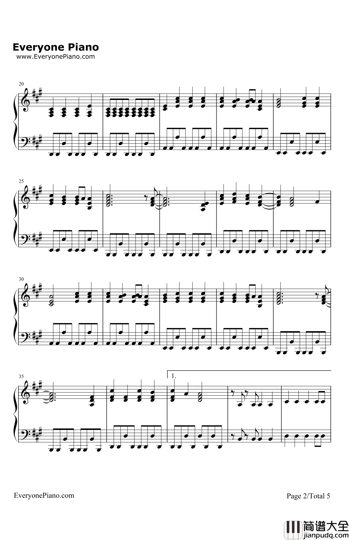 YouCan'tWin钢琴谱_KellyClarkson