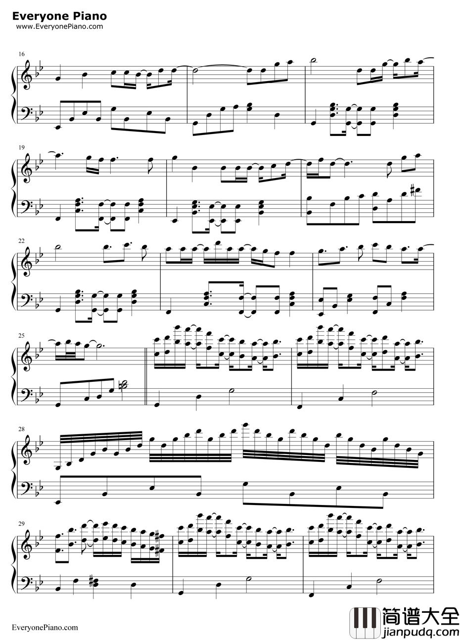 不要离开钢琴谱_Tara_Donotleave