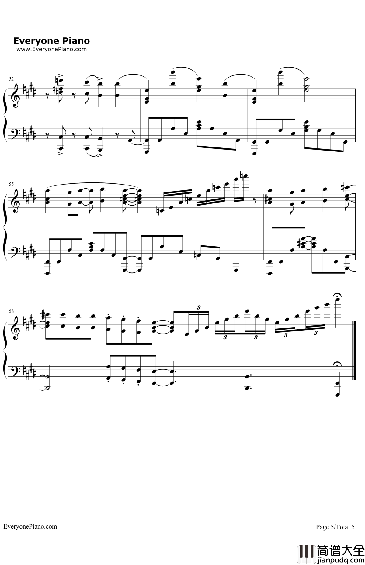 ノーポイッ!钢琴谱_PetitRabbit's_请问您今天要来点兔子吗?第二季OP