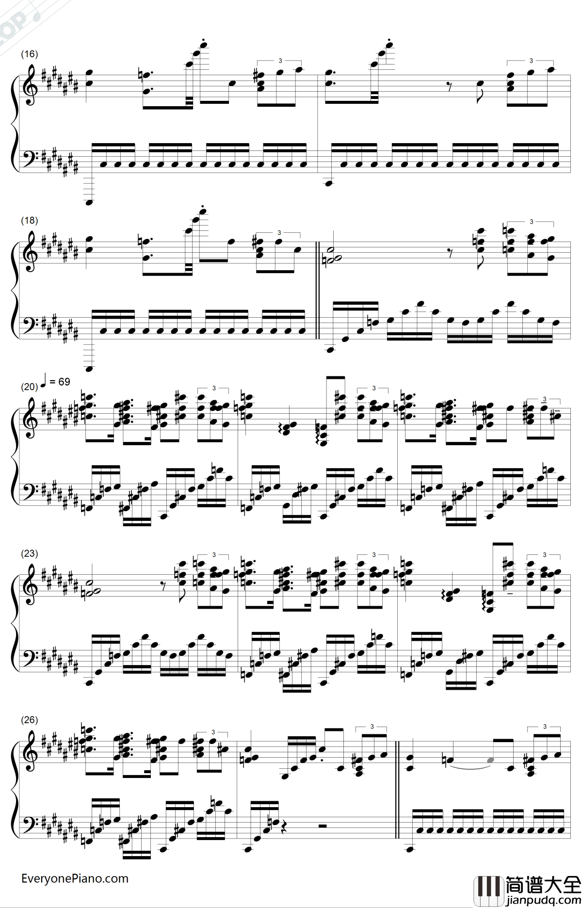 火的战车钢琴谱_Vangelis_伦敦奥运开幕式憨豆版