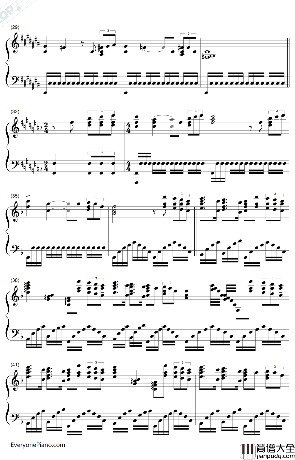 火的战车钢琴谱_Vangelis_伦敦奥运开幕式憨豆版