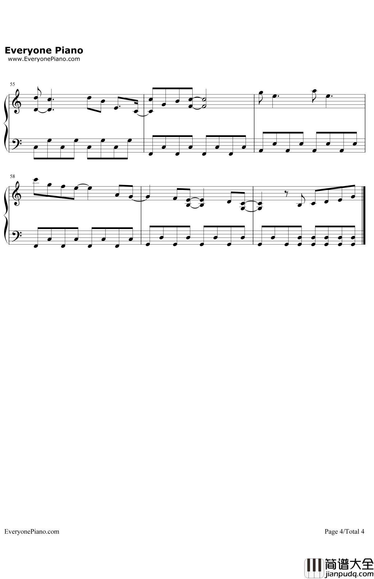 ANNIVERSARY钢琴谱_Sid_魔笛MAGI第二季OP